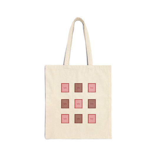 Cotton Canvas Mama Stamp Tote Bag