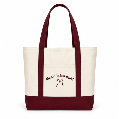 Mama is Just a Girl Tote Bag