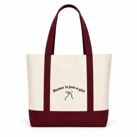 Mama is Just a Girl Tote Bag